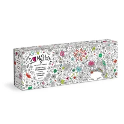 Galison – Andrea Pippins Flowers In Your Hair – Színezhető panoráma puzzle – 1000 darabos