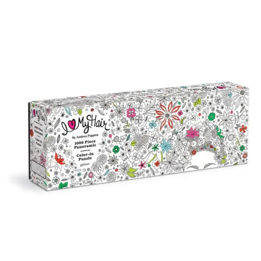 Galison – Andrea Pippins Flowers In Your Hair – Színezhető panoráma puzzle – 1000 darabos