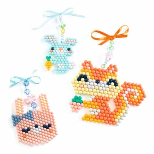 Djeco: Design by Artistic Aqua - Vizes gyöngykirakó készlet, Bundás barátok - Furry friends
