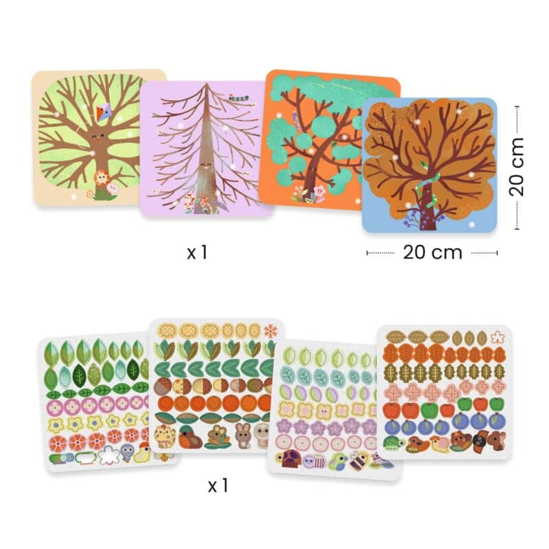 Djeco: Design by Kollázs műhely - Évszakokon át - Through the seasons