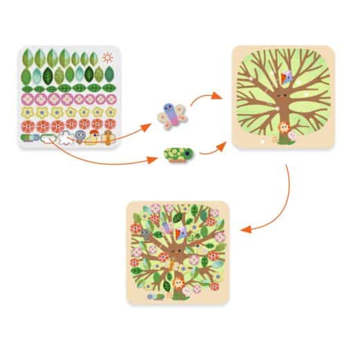 Djeco: Design by Kollázs műhely - Évszakokon át - Through the seasons