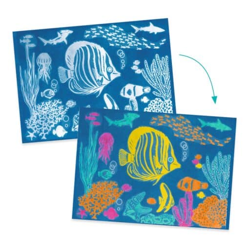 Djeco: Design by Művészeti műhely - Tengermély kék - Ultramarine, Cyanotype