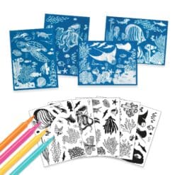 Djeco: Design by Művészeti műhely - Tengermély kék - Ultramarine, Cyanotype