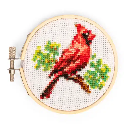 Mini keresztszemes hímzés készlet, Cardinalis