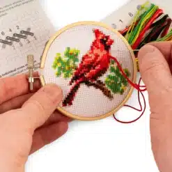 Mini keresztszemes hímzés készlet, Cardinalis