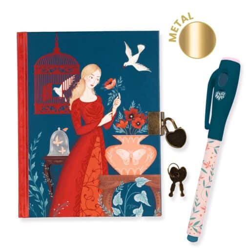 Djeco: Lovely Paper Titkos napló varázstollal - Lisa secret notebook - Magic felt pen