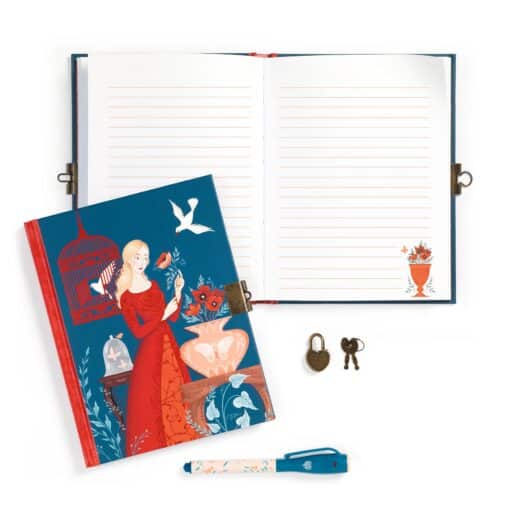 Djeco: Lovely Paper Titkos napló varázstollal - Lisa secret notebook - Magic felt pen