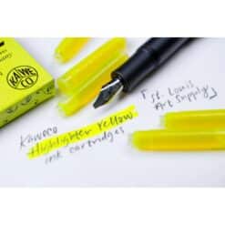 KAWECO tintapatron 6db-os csomagban, highlighter yellow