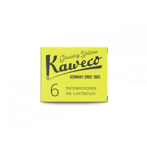 KAWECO tintapatron 6db-os csomagban, highlighter yellow