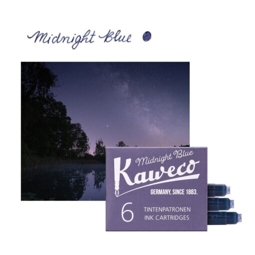 KAWECO tintapatron 6db-os csomagban, Midnight Blue