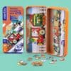 Mágneses puzzle játék, Karácsonyi vonat Mieredu