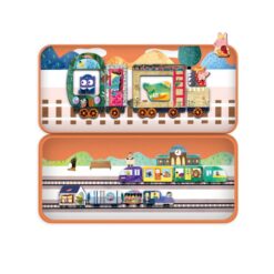 Mágneses puzzle játék, Karácsonyi vonat Mieredu