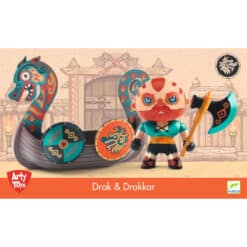 Djeco: Arty Toys Arty Toys - Barbár - Drak vikinghajóval - Drak and Drakkar
