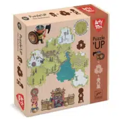Djeco: Arty Toys Arty Toys Óriás puzzle - Barbárok birodalma, 15-db-os - Puzzl’Up Alric Barbarious