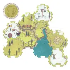 Djeco: Arty Toys Arty Toys Óriás puzzle - Barbárok birodalma, 15-db-os - Puzzl’Up Alric Barbarious