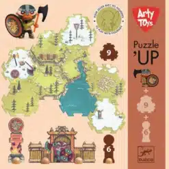 Djeco: Arty Toys Arty Toys Óriás puzzle - Barbárok birodalma, 15-db-os - Puzzl’Up Alric Barbarious