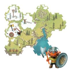 Djeco: Arty Toys Arty Toys Óriás puzzle - Barbárok birodalma, 15-db-os - Puzzl’Up Alric Barbarious