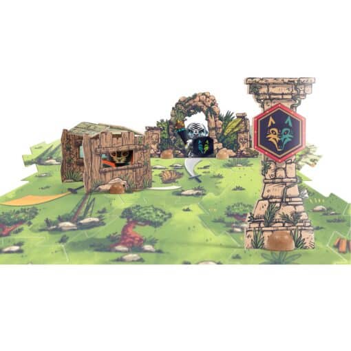 Djeco: Arty Toys Arty Toys Óriás puzzle - Bestiák birodalma, 18 db-os - Puzzl’Up Voras Furious