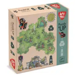 Djeco: Arty Toys Arty Toys Óriás puzzle - Bestiák birodalma, 18 db-os - Puzzl’Up Voras Furious