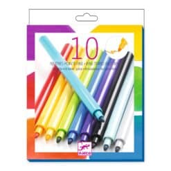 Djeco: Design by Filctoll készlet - Szivárvány, 10 színű - Rainbow