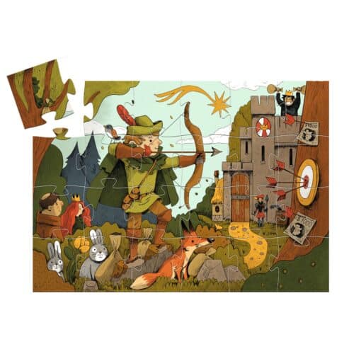 Djeco Formadobozos puzzle - Robin Hood, 36 db-os - Robin Hood