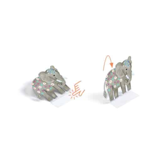 Djeco: Design by Matricázós sztorik, 3D - Állati élőhelyek - Lift-up stickers - Animals