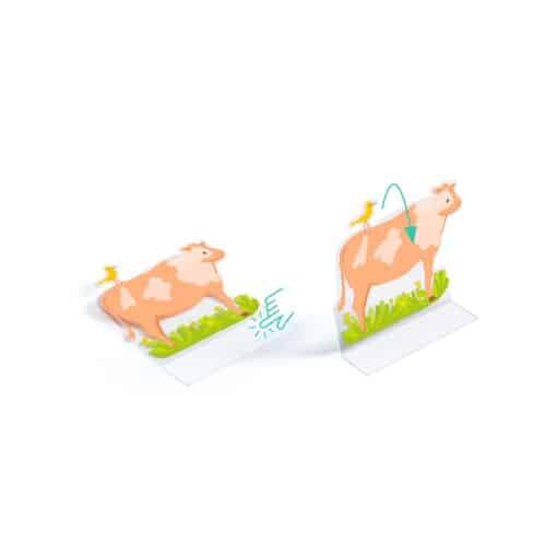 Djeco: Design by Matricázós sztorik, 3D - Élet vidéken - Lift-up stickers - Farm