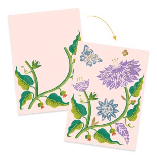 Djeco: Design by Művészeti műhely - Nyomat készítés, golgotavirág - Passionflower