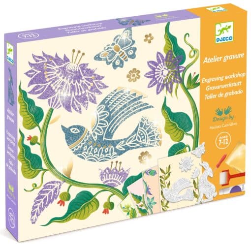 Djeco: Design by Művészeti műhely - Nyomat készítés, golgotavirág - Passionflower