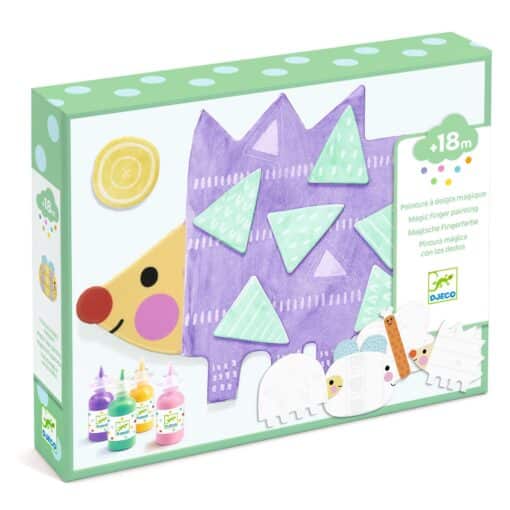 Djeco: Design by Ujjfestő készlet - Kicsi formák - Magic finger painting, Small forms