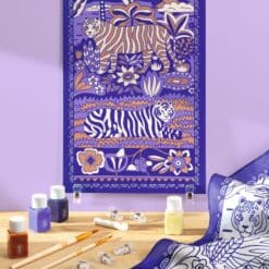 AGA - Atelier Grands Augustins Műterem 10 - Selyem festés, Tigrisek - Atelier 10, Silk Painting