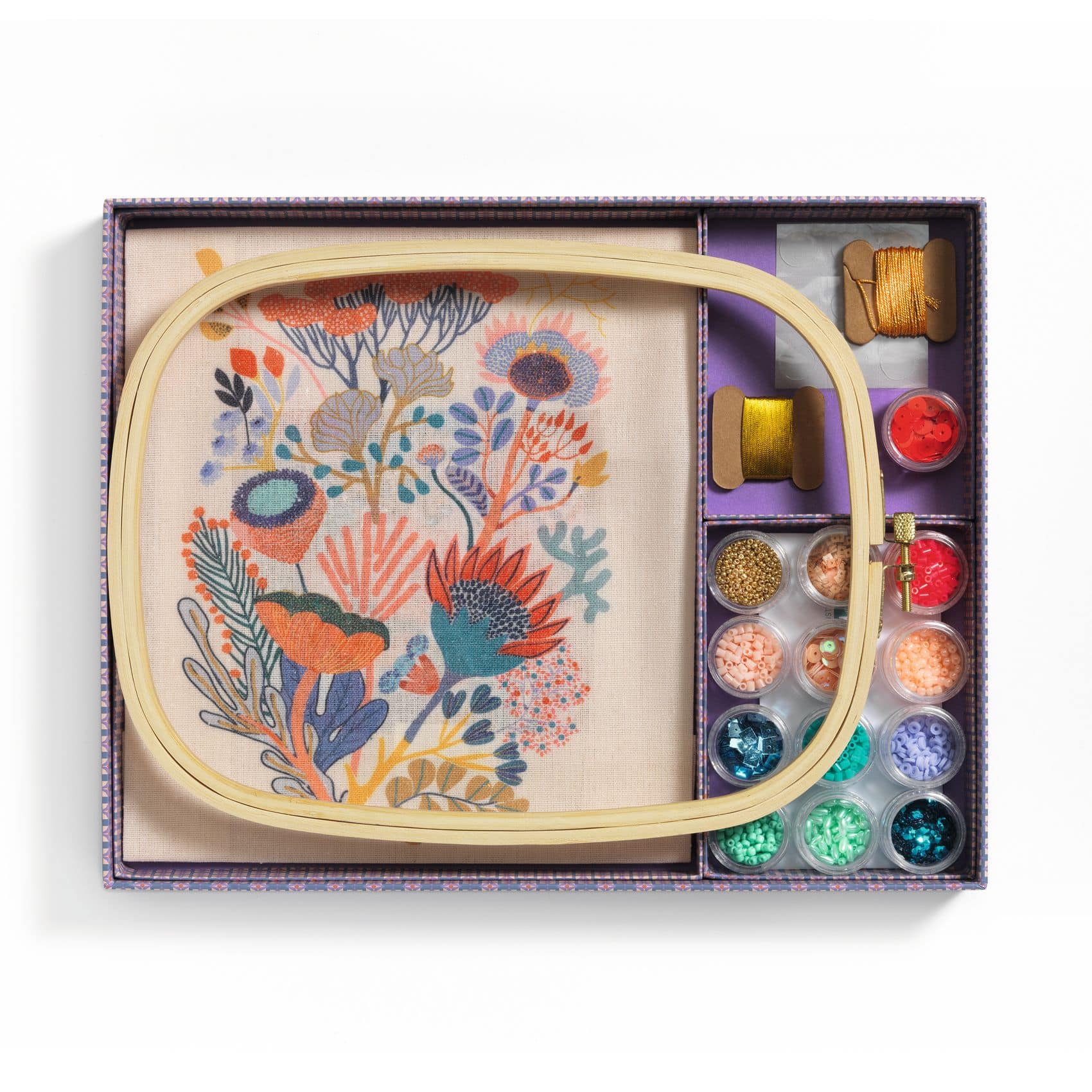 djeco-aga-muterem-58-gyongyhimzes-gyongyvirag-atelier-58-beadwork-ga10058-3-miniart djeco AGA - Atelier Grands Augustins Műterem 58 - Gyöngyhímzés, Gyöngyvirág - Atelier 58, Beadwork