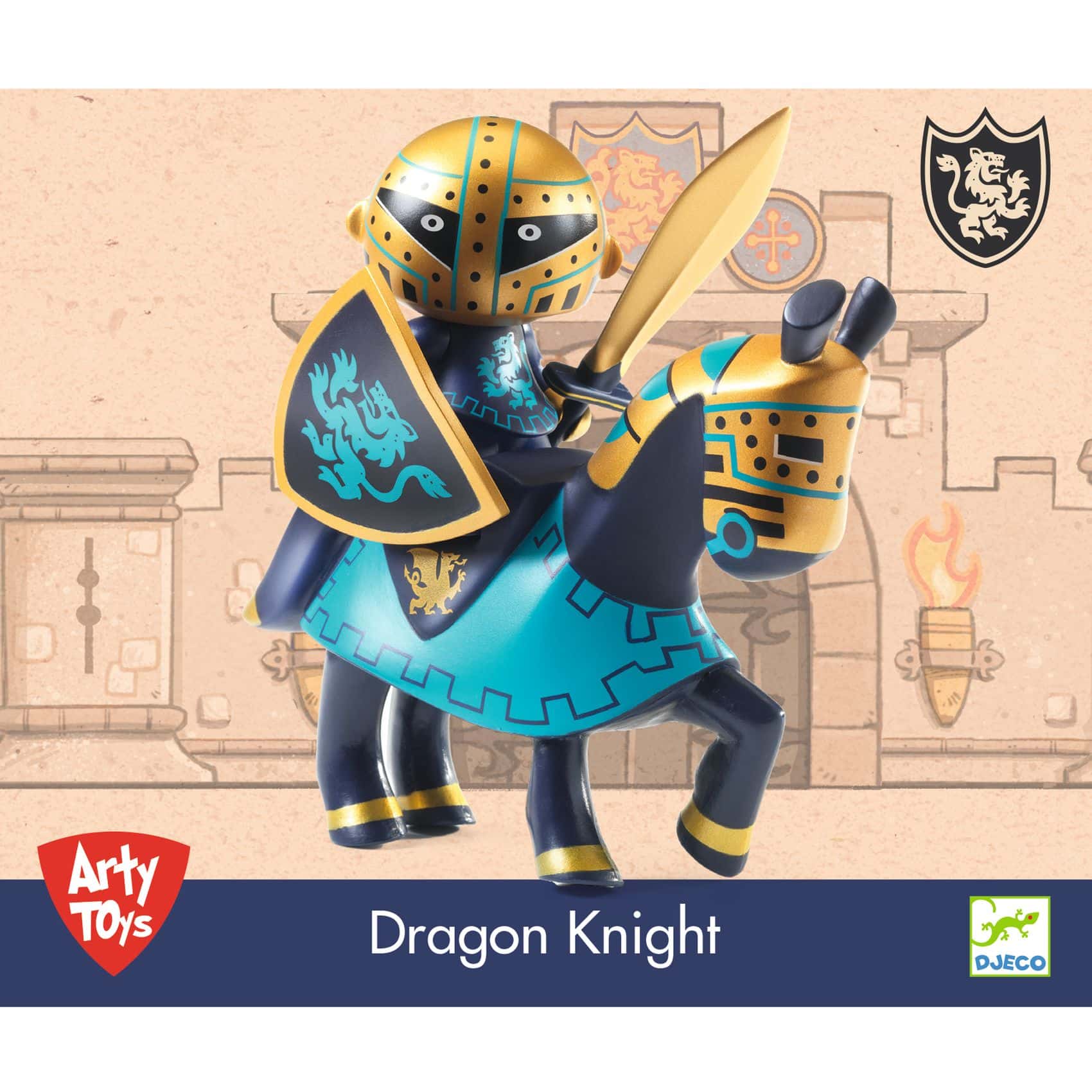 djeco-arty-toys-lovag-sarkanyok-lovagja-dragon-knight-dj06910-1-miniart jeco: Arty Toys Arty Toys - Sárkány lovag lovon - Dragon Knight