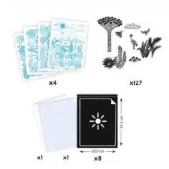 Djeco: Design by Művészeti műhely - Éjjel a szavannán - Night-time in the Savannah