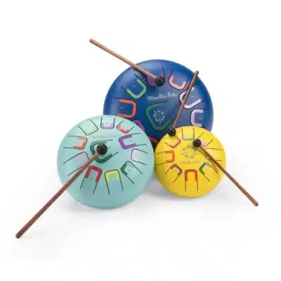 Moulin Roty - Pamacs és Pamut - Játékhangszer - Nyelves dob, handpan (20 cm)