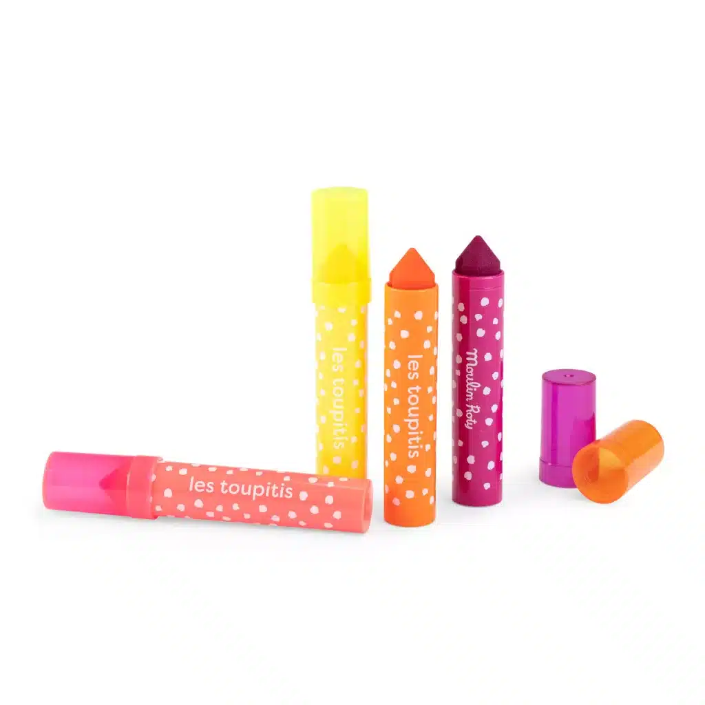 moulin-roty-kimoshato-filctoll-keszlet-kicsikek-3-miniart Moulin Roty - Kicsikék - Kimosható filctoll a legkisebbeknek (kúpos hegy) -12 db-os