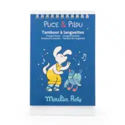 Moulin Roty - Pamacs és Pamut - Játékhangszer - Nyelves dob, handpan - nagy (24 cm)