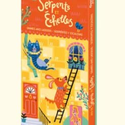 Kígyók és létrák társasjáték fa bábukkal, kétoldalas Auzou