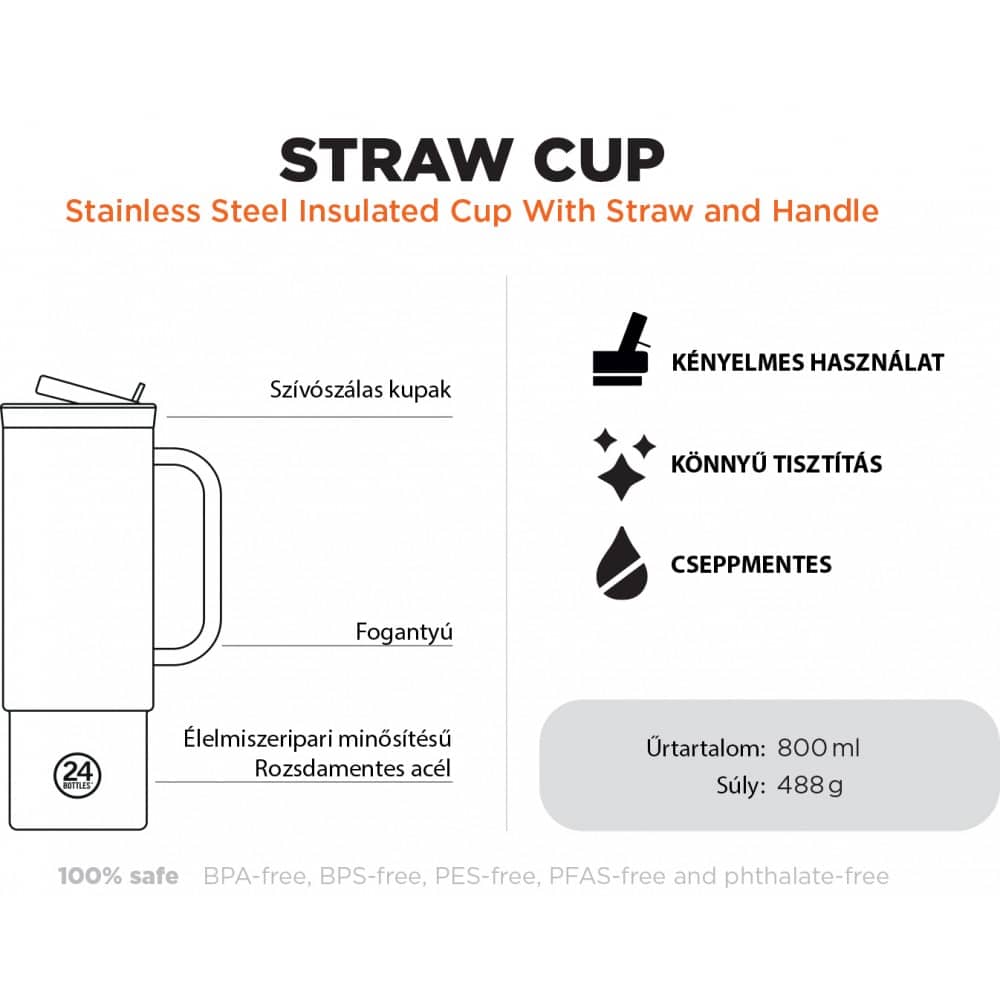 24bottles-straw-cup-800ml-rozsdamentes-acel-bogre-szivoszallal--brushed-steel-2-miniart 24BOTTLES Straw Cup 800ml rozsdamentes acél bögre szívószállal, Brushed Steel