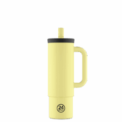 24BOTTLES Straw Cup 800ml rozsdamentes acél bögre szívószállal, Citrus