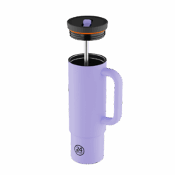 24BOTTLES Straw Cup 800ml rozsdamentes acél bögre szívószállal, Erica