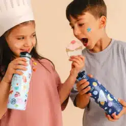 24BOTTLES Kids Clima 330ml rozsdamentes acél termosz szívószálas kupakkal, Sweet Friends