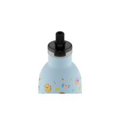 24BOTTLES Kids Clima 330ml rozsdamentes acél termosz szívószálas kupakkal, Sweet Friends