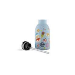 24BOTTLES Kids Clima 330ml rozsdamentes acél termosz szívószálas kupakkal, Sweet Friends