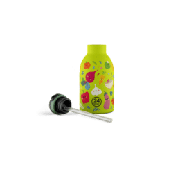 24BOTTLES Kids Clima 330ml rozsdamentes acél termosz szívószálas kupakkal, Veggie Friends