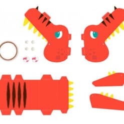Dinoszaurusz jelmez készítő és színező készlet Avenir