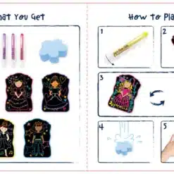 Első színező készletem 6 db krétával, Hercegnők Haku Yoka