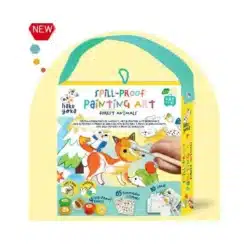 Első festő és matricázós készletem 4db kimosható festékkel, Erdei állatok Haku Yoka