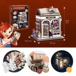 Dioráma 3D puzzle, Könyvesbolt BUKI