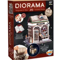 Dioráma 3D puzzle, Könyvesbolt BUKI